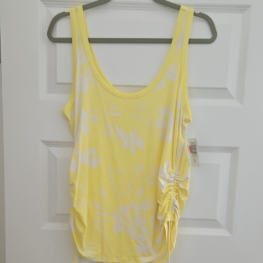 Yellow Floral Tank Top